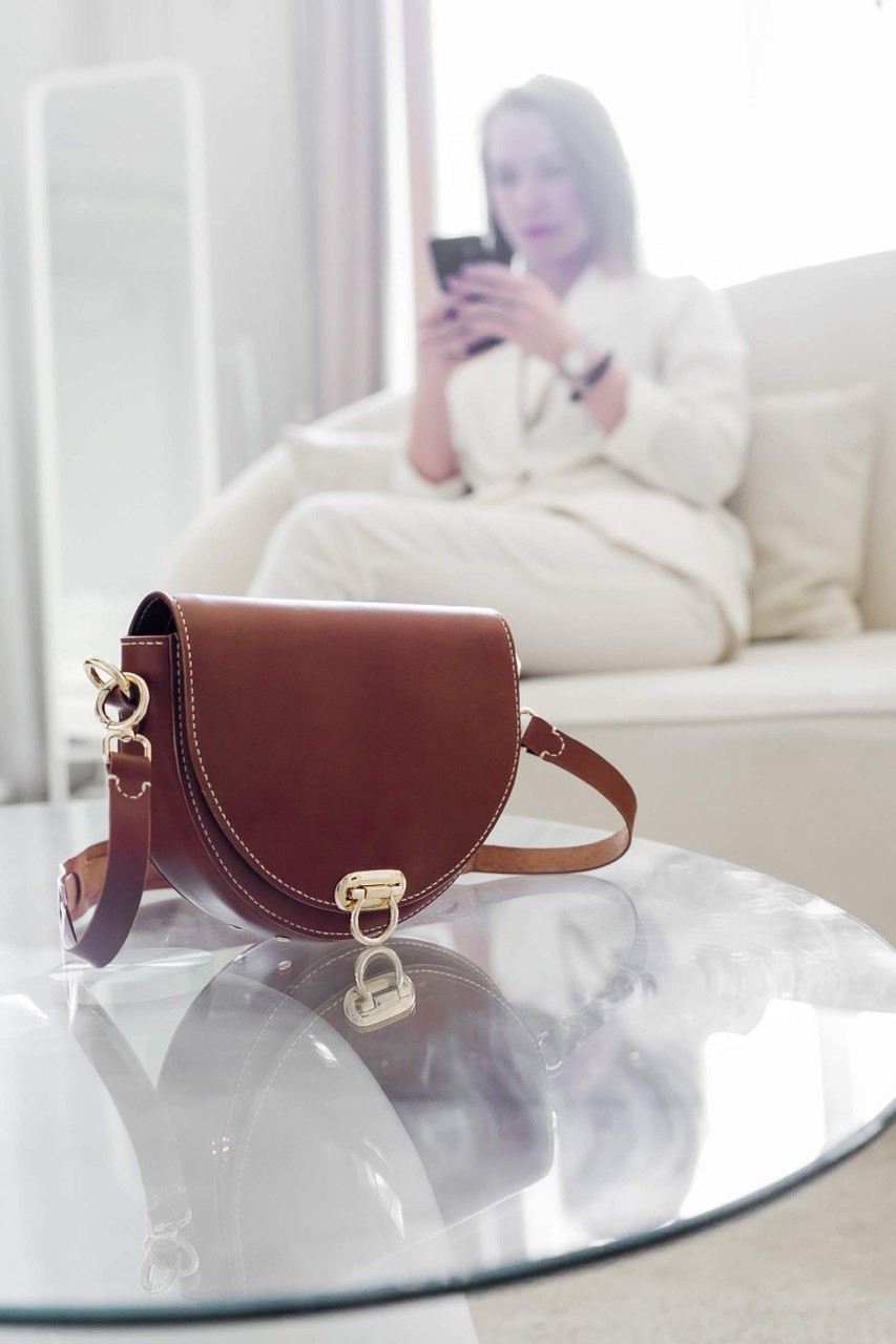 Leather Saddle Bag